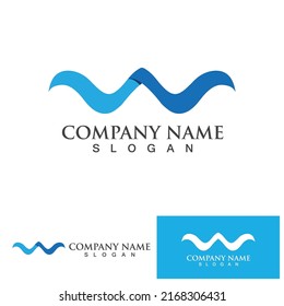 plantilla de diseño de logotipo de onda de agua
