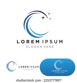 plantilla de diseño de logotipo de onda de agua