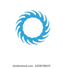 Design-Vorlage für Wasserwellenlogos