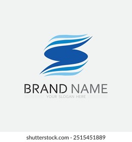 water and wave logo design template splash aqua droplet