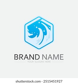 water and wave logo design template splash aqua droplet
