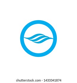 Water wave Logo design vector Template