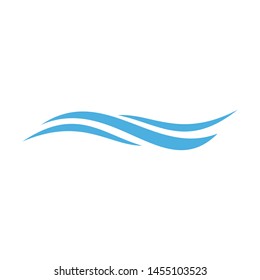Water wave Logo design vector Template