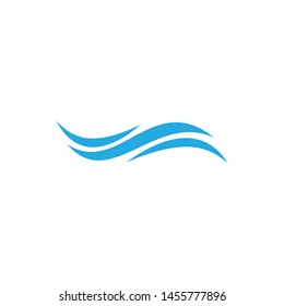 Water wave Logo design vector Template