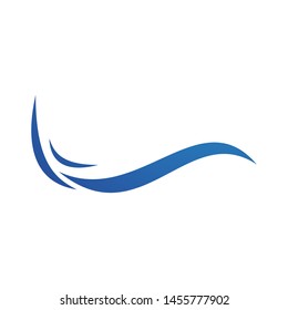 Water wave Logo design vector Template