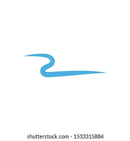 Water wave Logo design vector Template