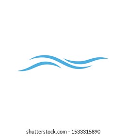 Water wave Logo design vector Template