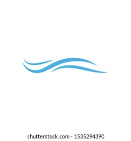 Water wave Logo design vector Template