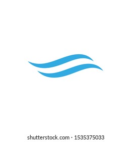 Water wave Logo design vector 
