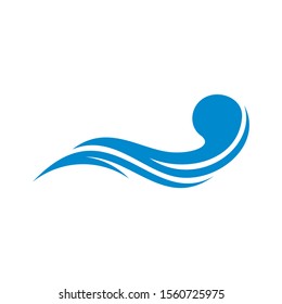 Water Wave logo design vector. Icon Symbol. Template. Illustration