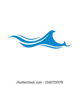 Water Wave logo design vector. Icon Symbol. Template. Illustration