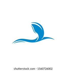 Water Wave logo design vector. Icon Symbol. Template. Illustration