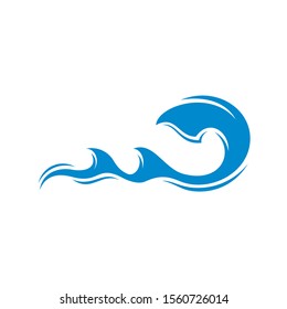 Water Wave logo design vector. Icon Symbol. Template. Illustration