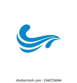 Water Wave logo design vector. Icon Symbol. Template. Illustration