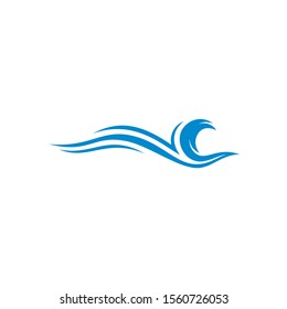 Water Wave logo design vector. Icon Symbol. Template. Illustration
