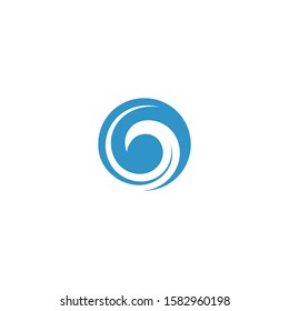 Water wave Logo design vector Template