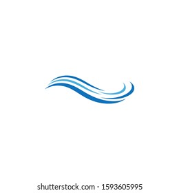 Water wave Logo design vector Template