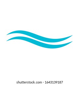 Water wave Logo design vector Template