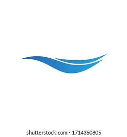 Water wave Logo design vector Template