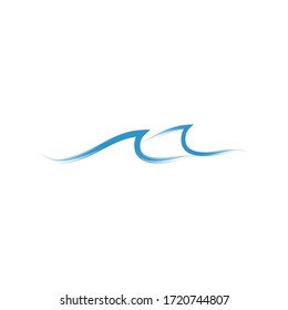Water wave Logo design vector Template