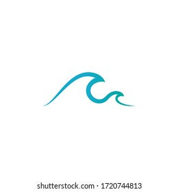 Design-Vektorgrafik für Wasserwellen-Logo