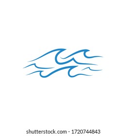 Water wave Logo design vector Template