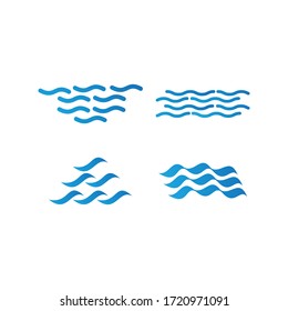 Water wave Logo design vector Template