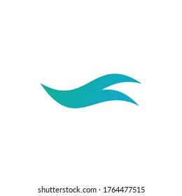 Water wave Logo design vector Template