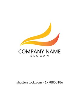 Water wave Logo design vector Template