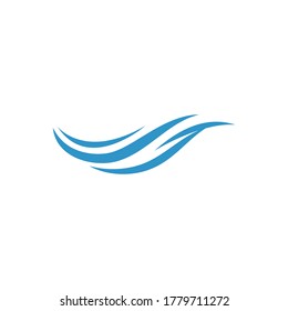 Water wave Logo design vector Template