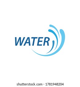 Water wave Logo design vector Template