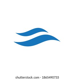 Water wave Logo design vector Template