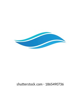 Water wave Logo design vector Template