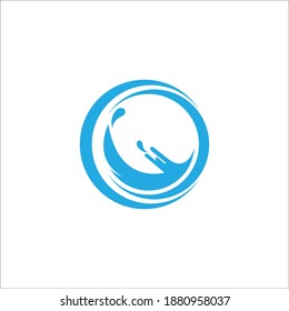 Water wave Logo design vector Template