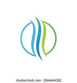 Vector de diseño del logotipo de Wave de agua