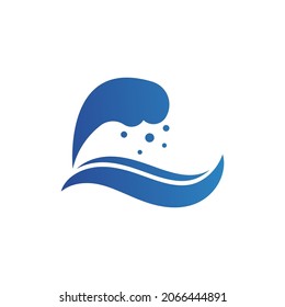 Logo-Design-Vektorgrafik von Water Wave