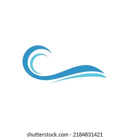 Water wave Logo design vector Template