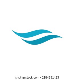 Water wave Logo design vector Template