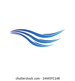 Water wave Logo Icon Design Template Vector Illustration.
