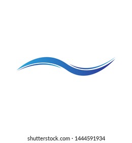 Water wave Logo Icon Design Template Vector Illustration.