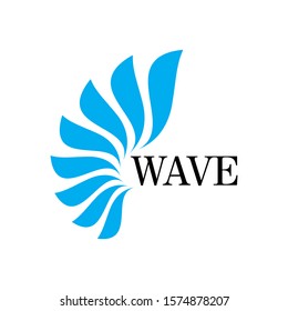 Water Wave Logo Icon Design Template Stock Vector