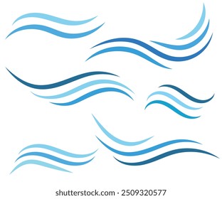 water wave logo. wave icon vector. Ocean symbol