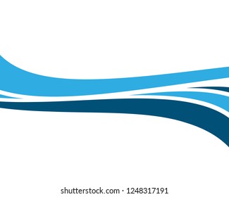 Water wave logo illustration