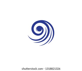 Water wave logo illustration