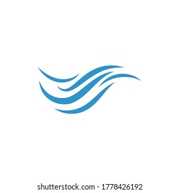 Water wave Logo illustration vector