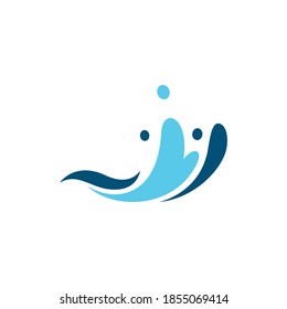 Water wave logo images illustration design