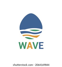 Water and wave logo. Ocean wave Icon Vector Illustration, Graphic Design. For Web, Websites, Print Material