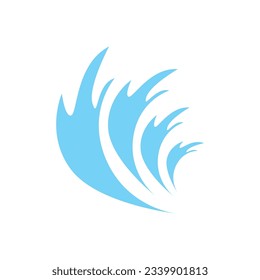 Water Wave Logo, Ocean Wave Simple Design, Vector Symbol Illustration Template