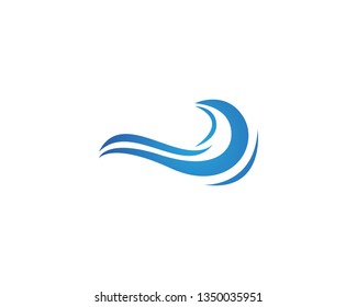 Water Wave Logo and Symbol template illustration icon