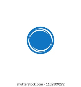 water wave logo template
